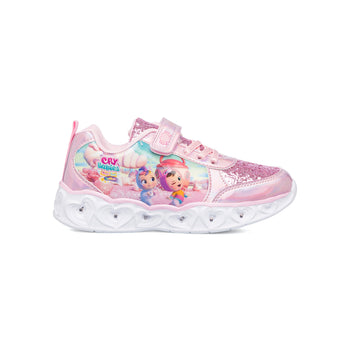 Sneakers primi passi rosa con luci sulla suola Cry Babies, Scarpe Bambini, SKU s332000067, Immagine 0